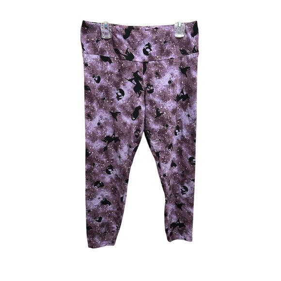 No Boundaries Purple Halloween Capri Stretch Pants - Women’s Size XXL (20) - Picture 1 of 4